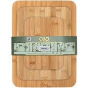 Wholesale - 3pc ASST SIZE BAMBOO CUTTING BOARD SET C/P 6, UPC: 192598837301